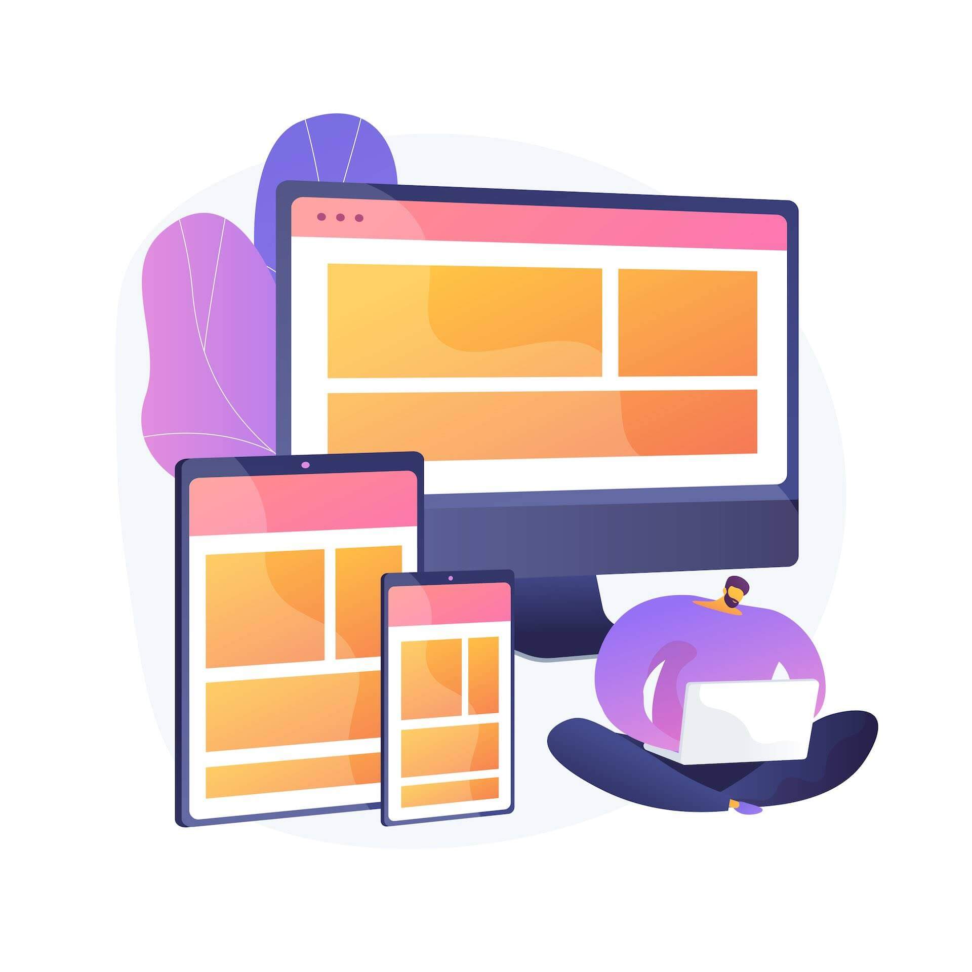 Illustration responsive Webdesign Kerpen für Unternehmen in Kerpen